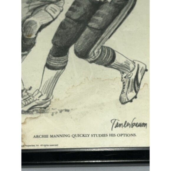 Vtg 1981 Archie Manning Autographed New Orleans Saints Framed Sharpie Signed - Picture 6 of 15